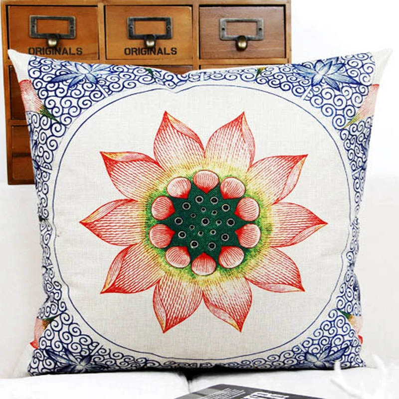 Мода Наволочки Винтаж Наволочка Диван Подушками Housse Де Coussin 2016 Белье Хлопок