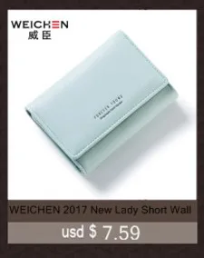 Weichen Новинка года крокодил узор из искусственной кожи Для женщин короткие бумажник свежий Стиль леди Обувь для девочек бумажник Женский кошелек с отделение для монет