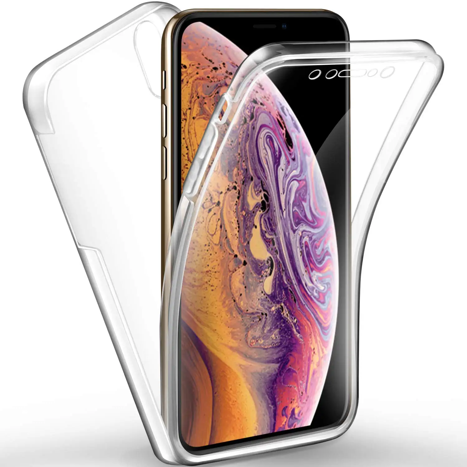 Чехол с полным покрытием для iPhone X XS Max XR чехол Apple 7 8 6 6S Plus 7Plus 8Plus 5 SE без