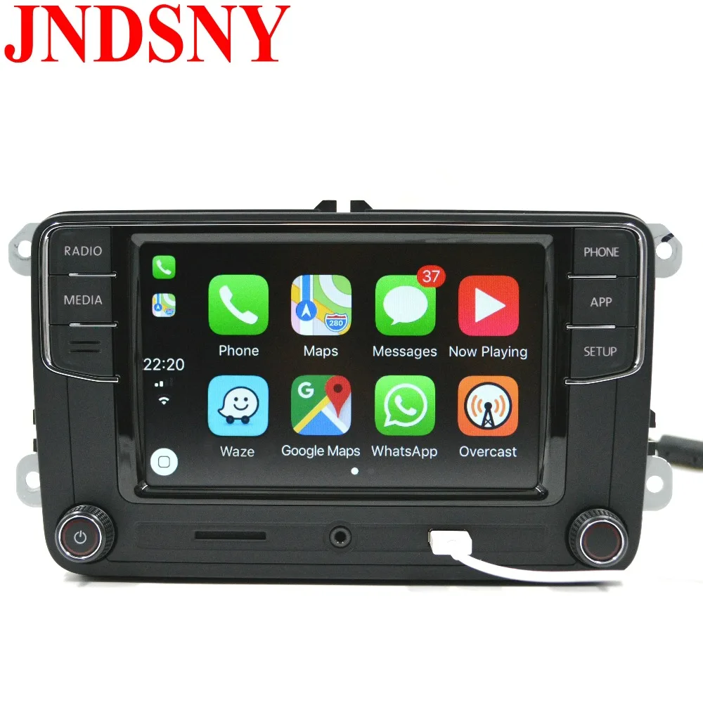 JNDSNY Android Авто CarPlay R340G RCD330 Noname RCD330G Plus Автомагнитола для VW Golf 5 6 Jetta CC Tiguan Passat Polo 6RD 035 187B