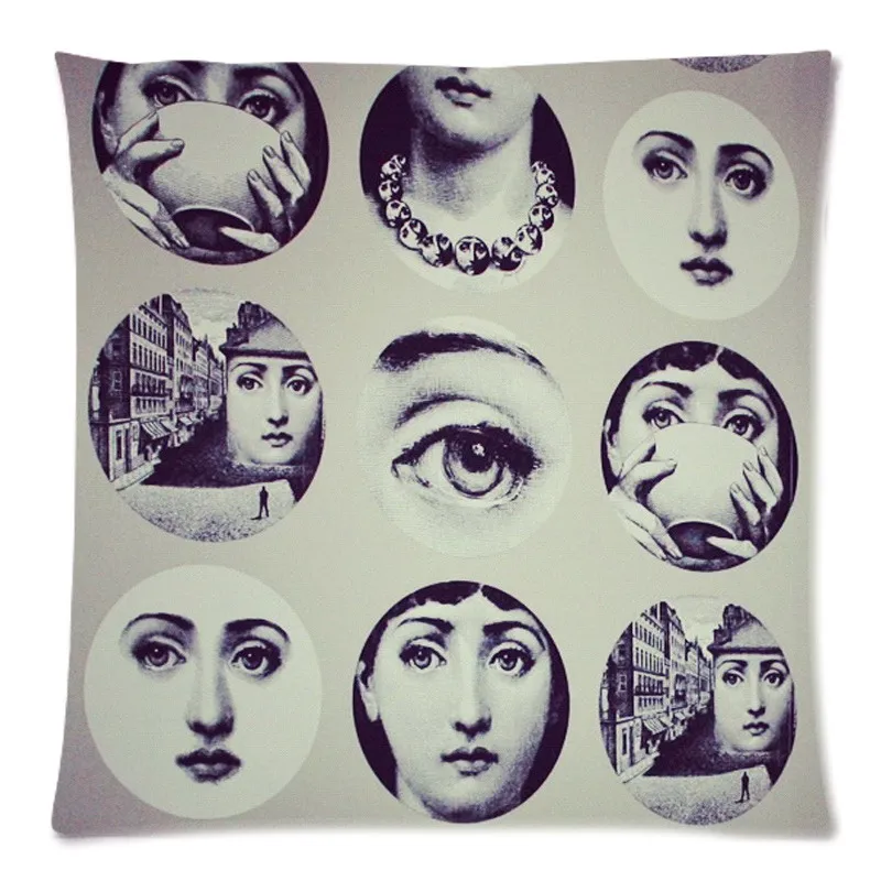 Rosenthal Piero fornasetti работы квадратные напильники со 18X18 дюймов декоративное покрывало для дивана наволочка для дома из хлопка на воздушной подушке cojines чехлы - Цвет: 2