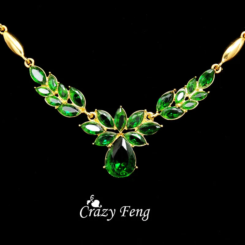 Женский комплект ювелирных изделий в форме цветка золотого цвета s 3 подвеска со