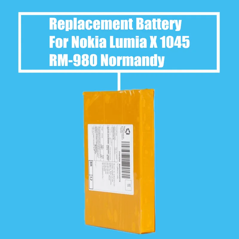 

10Pcs/Pack Replacement Battery 1500mah for Nokia Lumia X 1045/RM-980 Normandy High Quality