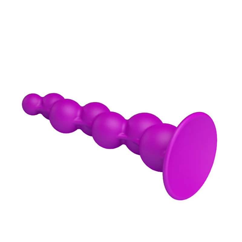 Анальная пробка G-spot Стимуляция Потяните бусины присоски фаллоимитатор