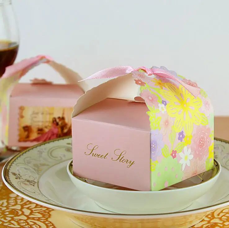 Праздничные поставки Размер S сладкий цветок конфеты упаковка для шоколада