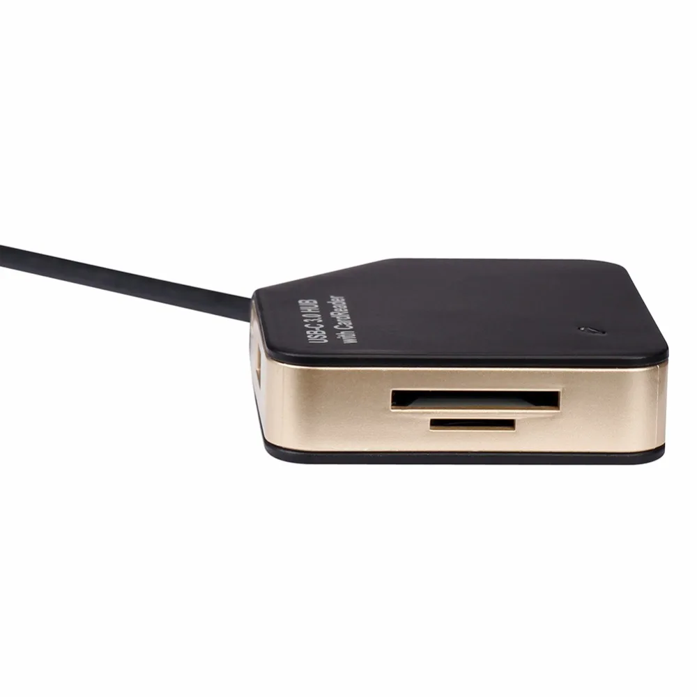 Хаб с разъемом типа C Стандартный USB 3 0 док станция портами и 4 слотами для чтения