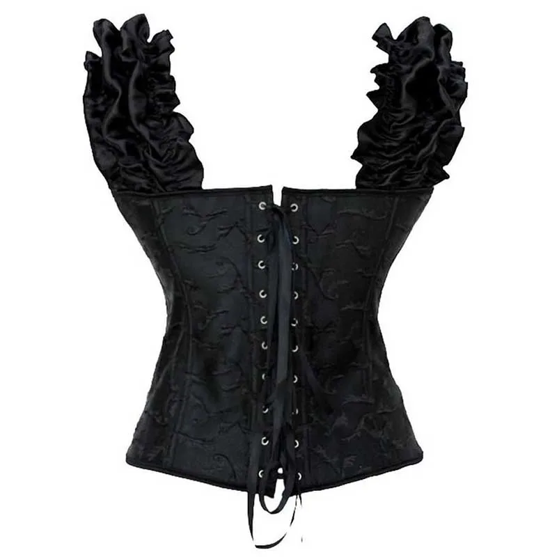 Банты с коротким рукавом и рюшами кружевные белые корсеты для невесты бизнеса