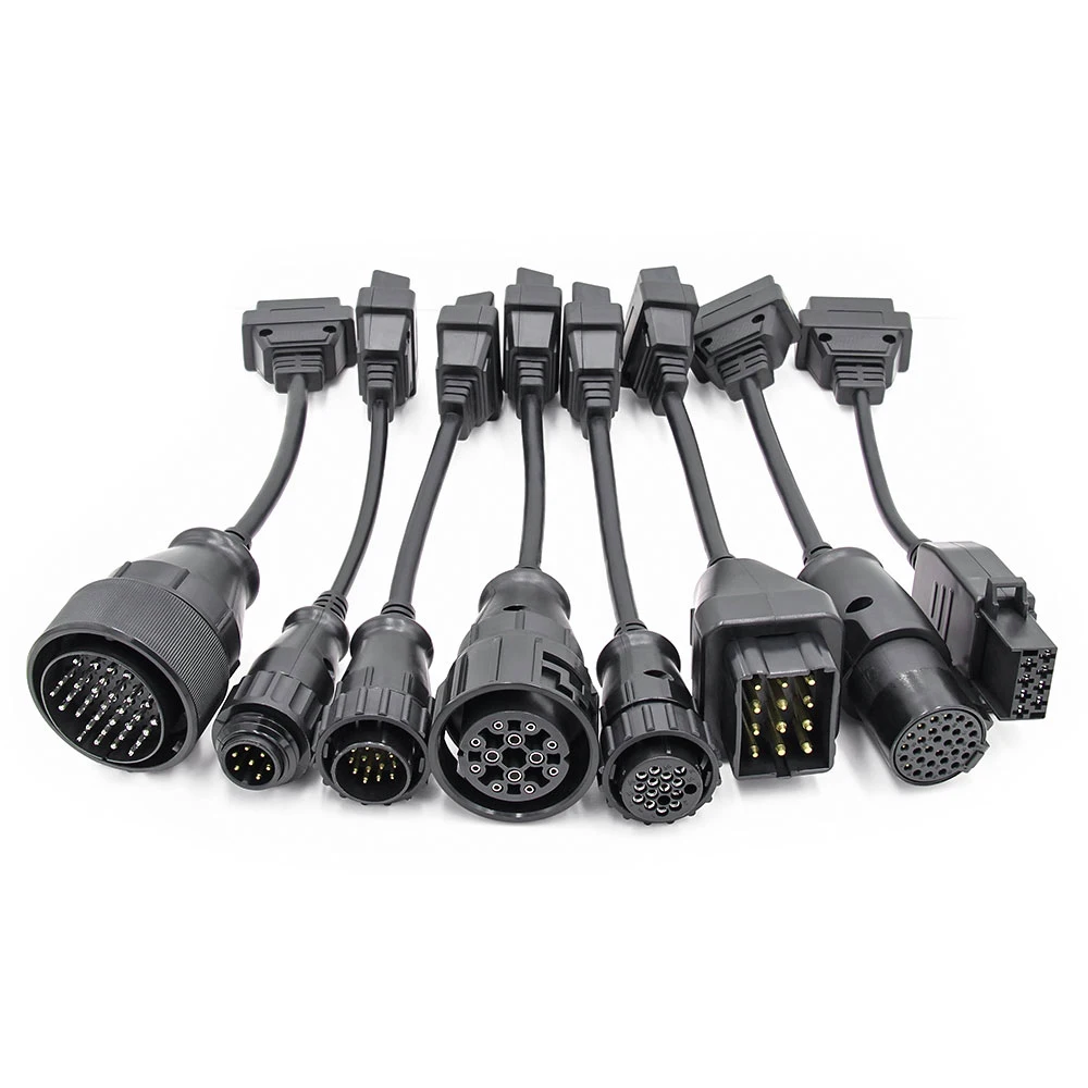 TCS Pro 8 шт полный набор кабелей для грузовиков Multidiag Pro,00/. R3 OBD OBD2 грузовиков диагностический полный набор кабелей для грузовиков