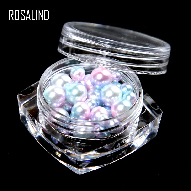 Гвозди для ногтей ROSALIND 3D Стразы дизайна украшения Смешанные аксессуары в