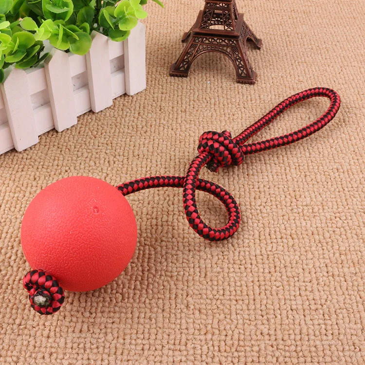 Новые игрушки для собак резиновый шар с веревкой Лечить Диспенсер любимая