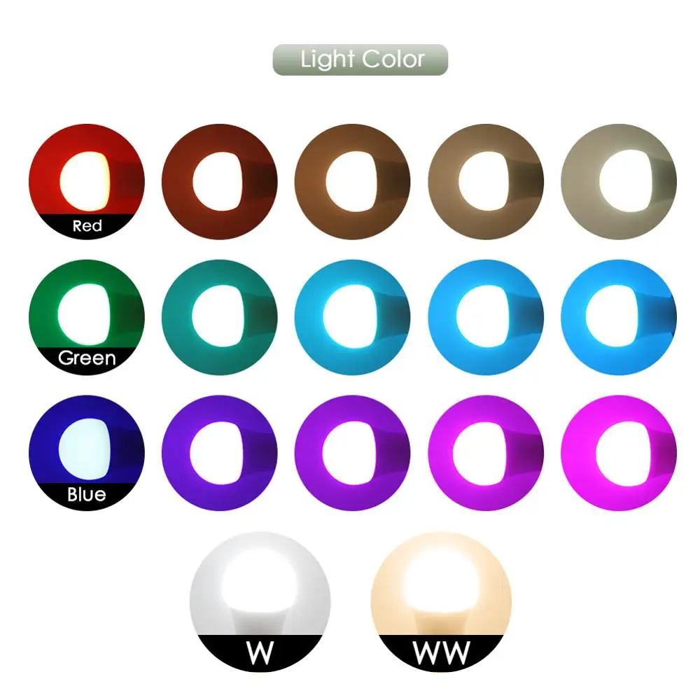 Светодиодная RGB лампа E27 RGBW RGBWW 220 В С ИК пультом ДУ|Светодиодные лампы и трубки| |