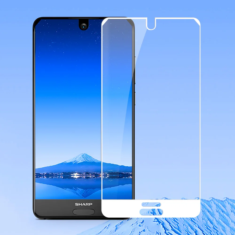 White JONSNOW стекло с полным покрытием для Sharp Aquos S2 закаленное стекло для Aquos C10 9H Взрывозащищенная защитная пленка для экрана - Цвет: White