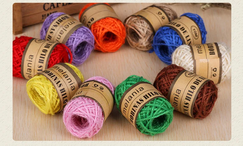 Дешевые 10 м натуральный Hessian Burlap джутовый шпагат для свадебной вечеринки декор ленты для детей DIY вечерние ремесленные украшения