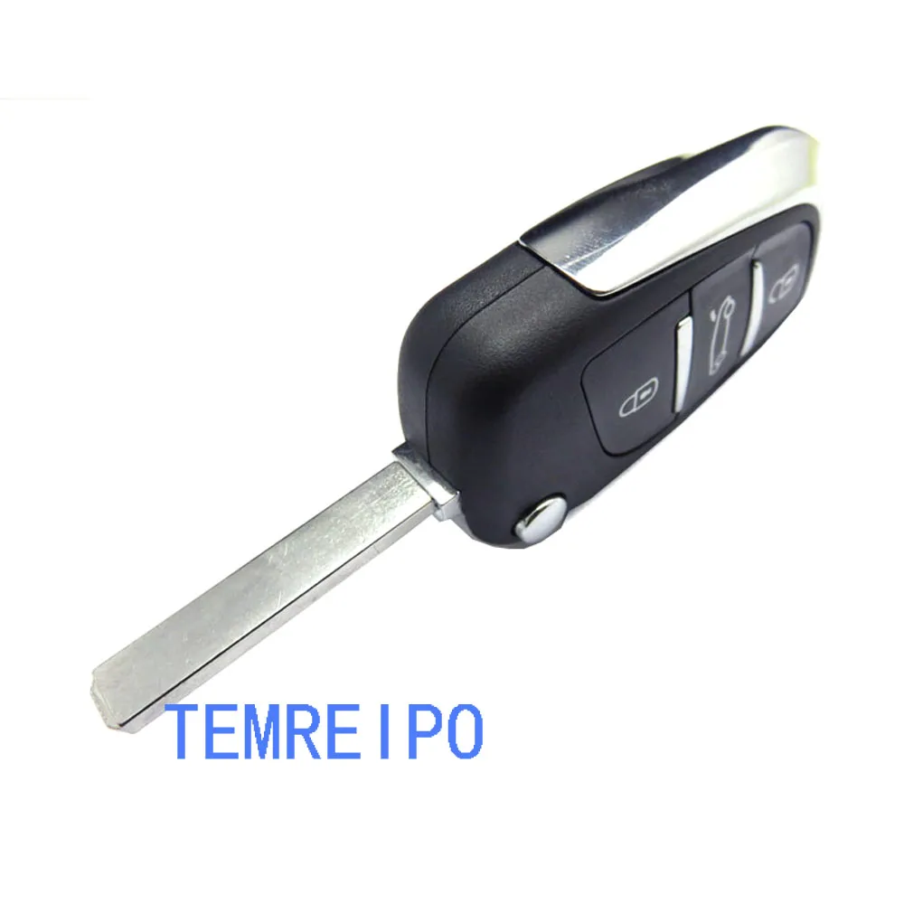 3 кнопки модифицированный Брелок оболочка для Citroen C2 C3 C4 Hatch Coupe VTR Berlingo C6C8