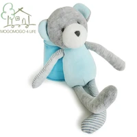luxury baby snugglies bear stuffed animal toys with soft cotton velvet lovely handgrasp baby sleep appease doll bear soft plush