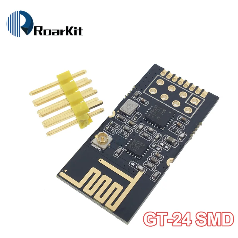 1 комплект NRF24L01+ PA+ LNA(с антенной) плата адаптера 2,4G беспроводные модули передачи данных 1100 метров на большие расстояния - Цвет: GT-24 SMD