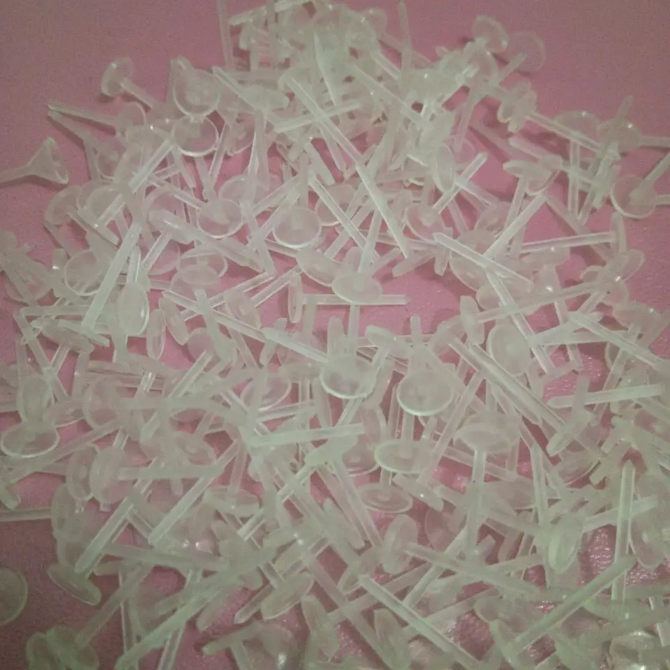 Оптовая продажа новинка недорогие прозрачные пластиковые шпильки для сережек 5