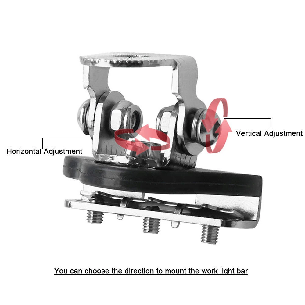 2Pcs Car Pillar Hood Led Work Light Aluminum Alloy Clamp Holder Bar Mount Bracket Fit For all Cars | Автомобили и мотоциклы