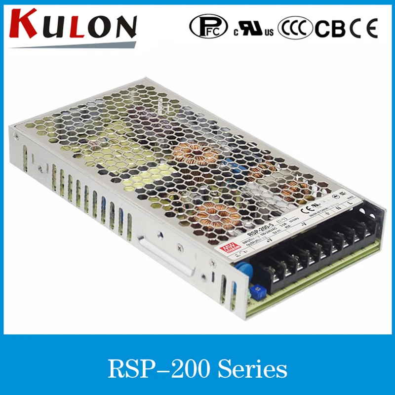 Оригинал MEAN WELL RSP-200-4 40A 4 в 160 Вт блок питания с одним выходом функцией PFC RSP-200 |