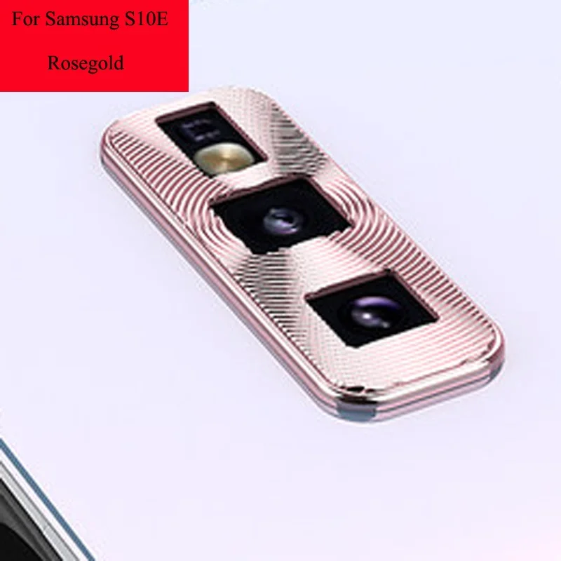S10e rosegold Для samsung Galaxy S10 Plus s10lite s10e Металлический Алюминиевый задний чехол для объектива камеры полное покрытие защитное кольцо новинка - Цвет: S10e rosegold