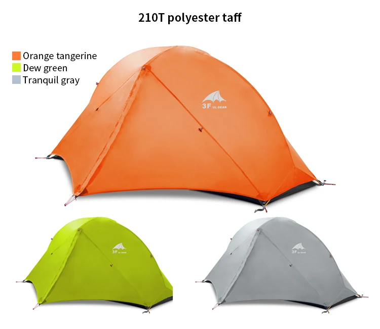 3F UL GEAR плавающая облачная 1 кемпинговая палатка 1 человек 3-4 сезон 15D уличная Ультралегкая походная альпинистская охотничья водонепроницаемая палатка