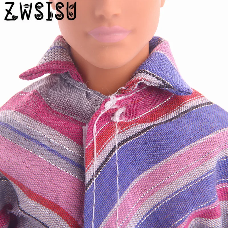 

2018 New 7 piece pajamas clothes, suitable for men's Ken doll sleeping clothes, giving children the best toy accessories