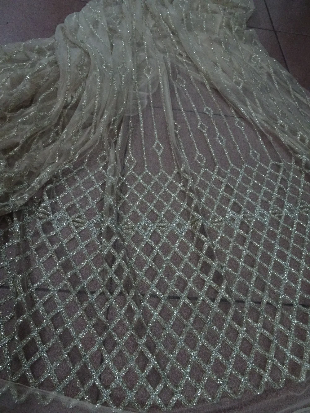 Африканский чистая кружева для женщин платье Новое поступление ZH-42086 афро тюль