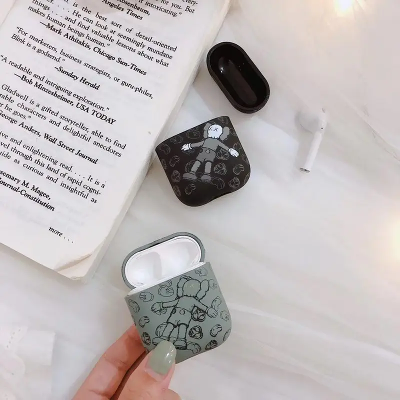 Кас Мультфильм Bluetooth гарнитура VR коробка AirPods чехол для Apple 1/2 защита от ударов при
