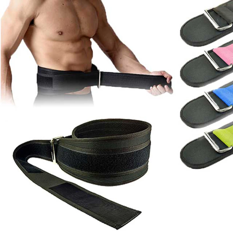 

4 colour Durable Adjustable Weight Lifting Fitness crossfit Belt Thick Waist Support Stainless Buckle Gym Fitness Guard