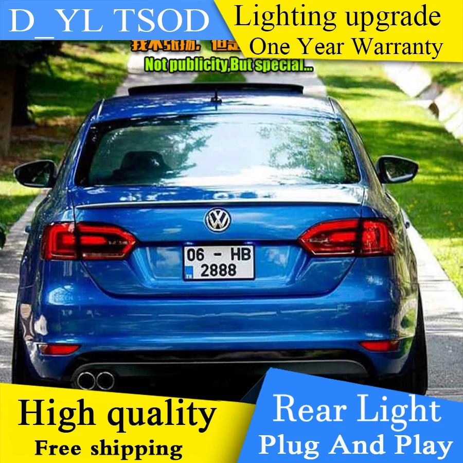 Тюнинг автомобилей для vw jetta 2012 2017 светодиодный задний фонарь GLI MK6 задние фонари