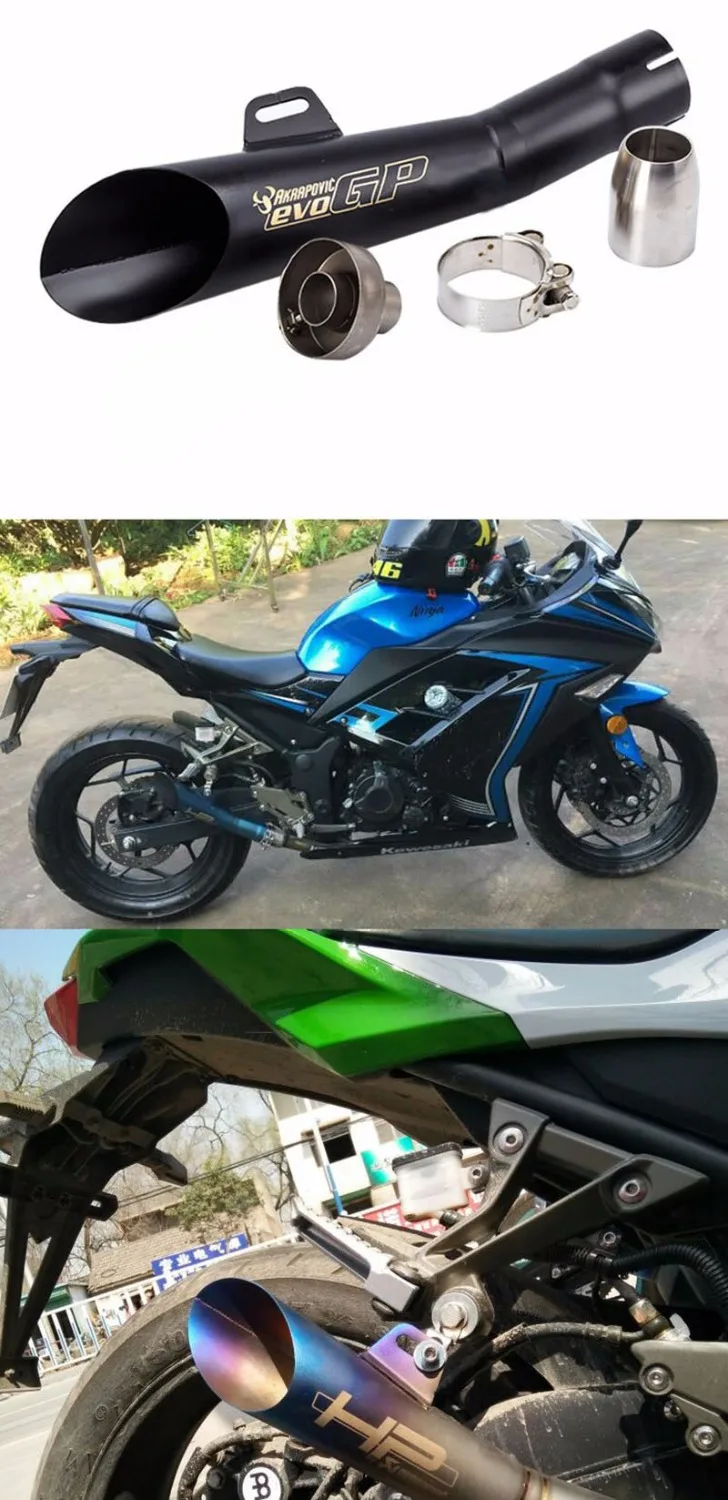 TKOSM Moto rcycle GP Pot Escape Moto Cross скутер Akrapovic глушитель выхлопной трубы Z750 R1 R6 MT03 FZ1 Ninja ER6N NMAX