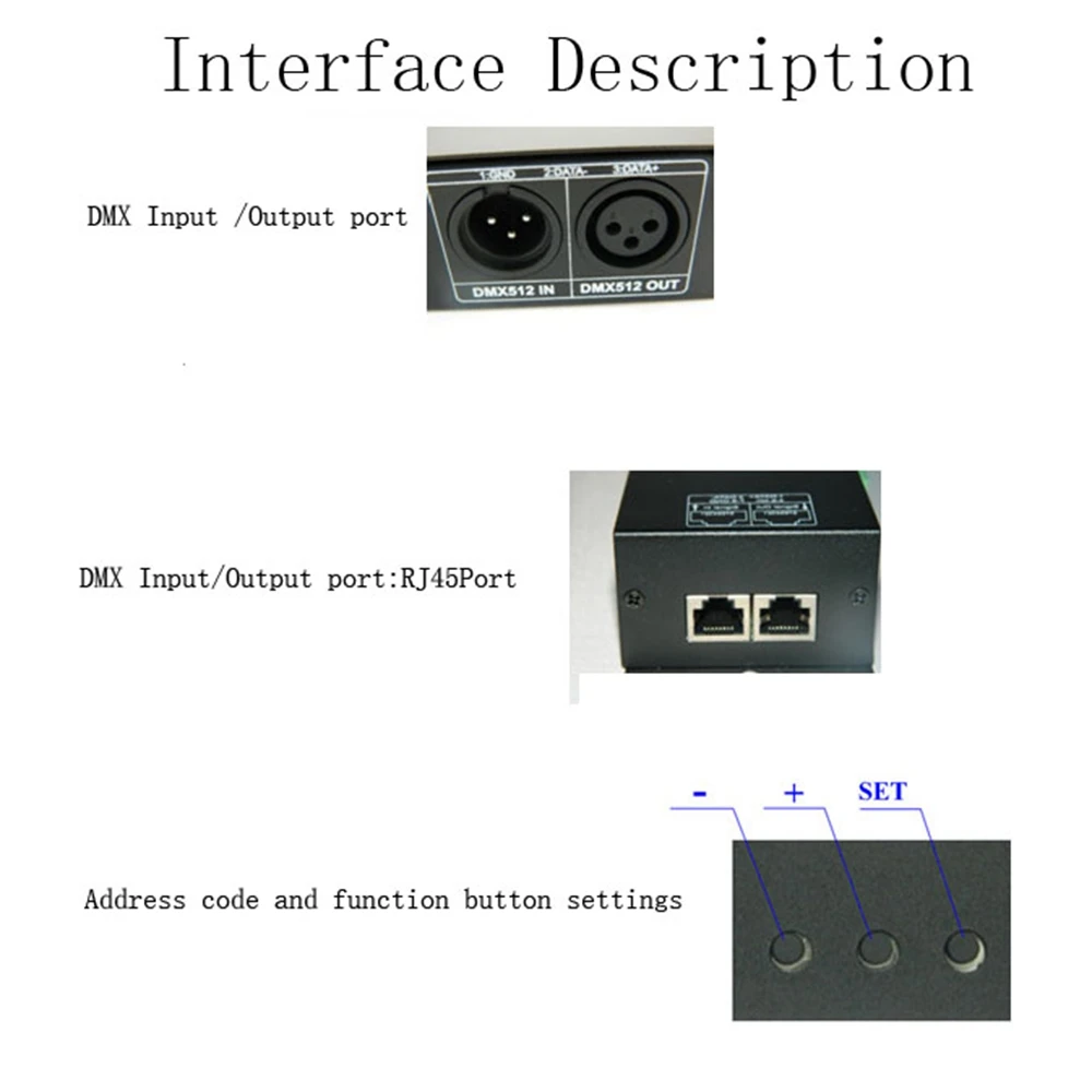 4CH RGBW DMX 512 декодер светодиодный контроллер 4 канала* 4A для светодиодной полосы света DC12-24V