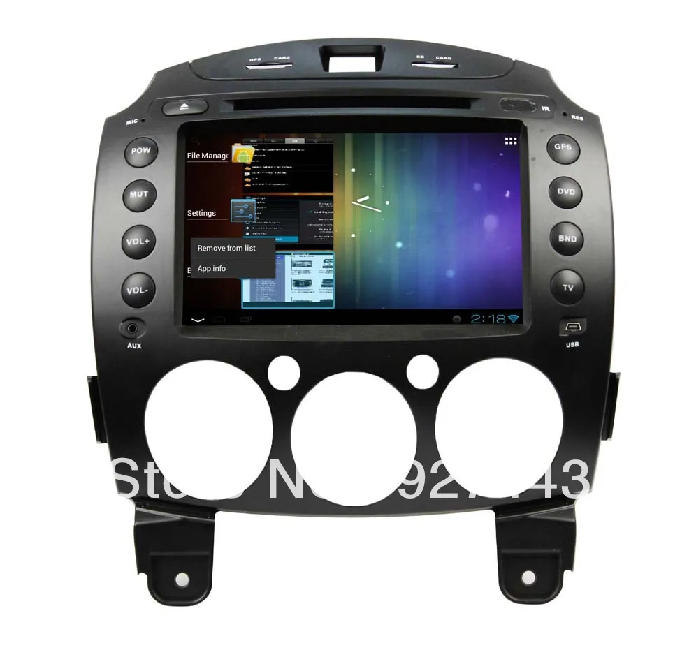 8inch Android 4.0 Auto Media DVD Player for Mazda2(2010-2012)with GPS Navigation 3G WiFI PIP IPOD CD TV ODS etc.Free Shipping! | Автомобили