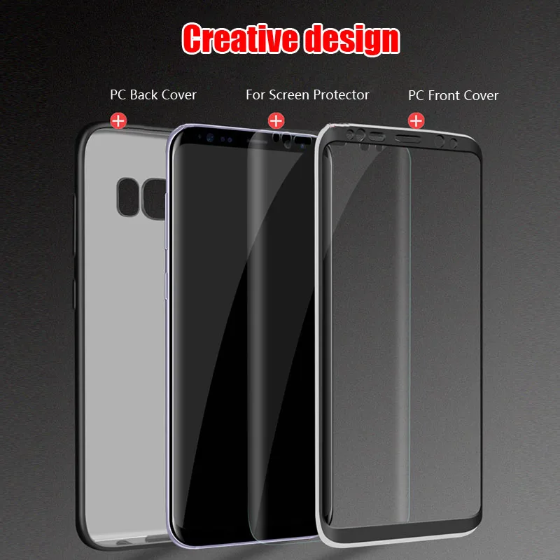 Luxury 360 Full Body Cover Case For Samsung Galaxy S8 Plus Cases Ultra Thin Protection S7 Edge S6 Note 8 |