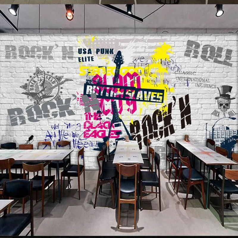 Фотообои на заказ Европейская американская поп-рок фрески бар КТВ фон Настенные