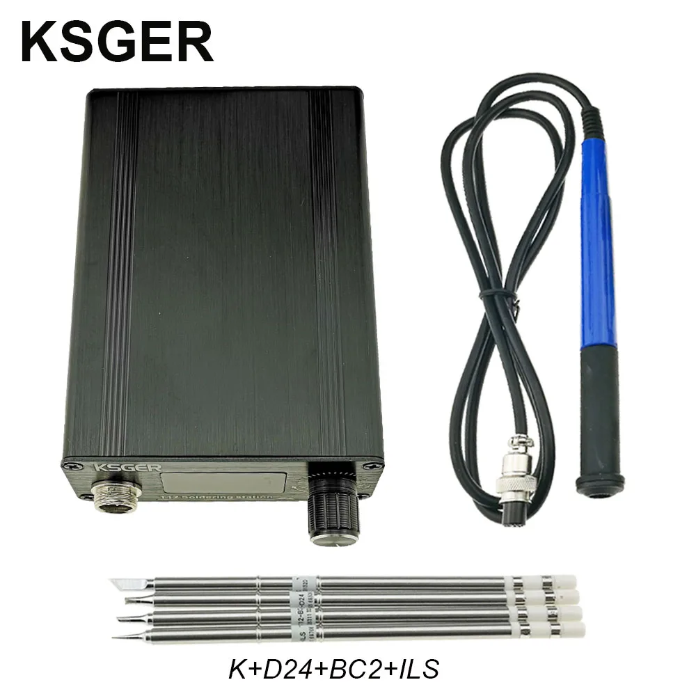 SET 4 KSGER T12 русская паяльная станция STM32 OLED T12 паяльник советы FX9501 ручка сварочные инструменты Алюминиевый сплав чехол DIY наборы - Цвет: SET 4