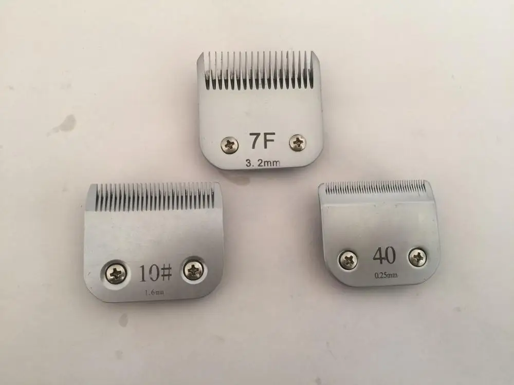 Профессиональная машинка для стрижки животных A5 blade10 40 7F подходит для большинства Andis и Oster - Цвет: 3pcs