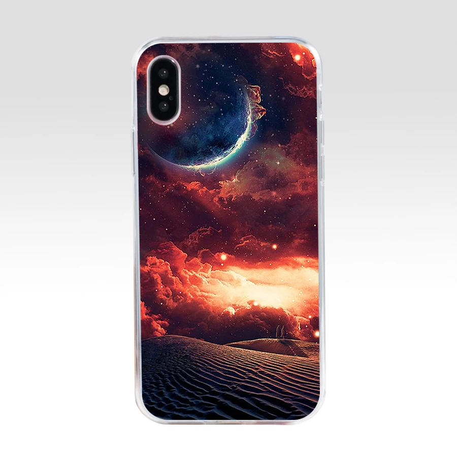 50AQ Art Star Tree Sky Space Мягкий Силиконовый ТПУ чехол для телефона iphone 5 5s se X XR XS Max |