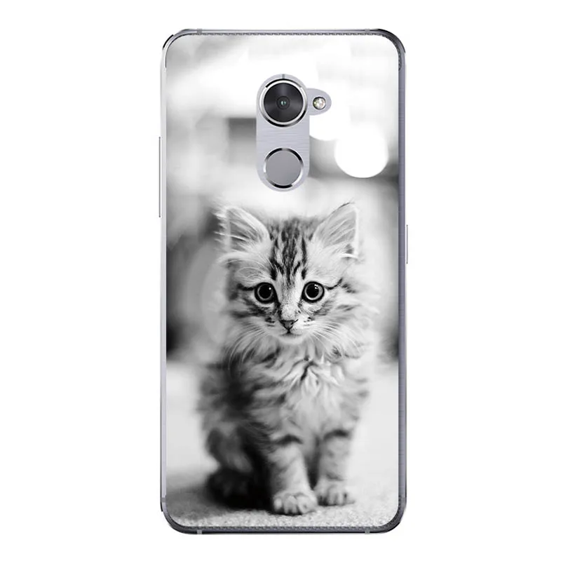 Solf TPU HH68 Чехлы для телефонов с надписью I am alone для Vodafone Smart V8 5,5 дюймов, модные чехлы с милыми животными для Vodafone Smart V8 - Цвет: Solf TPU HH68