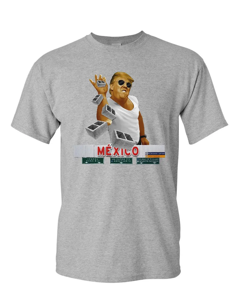 A Pinch of the Wall T-Shirt Trump Salt Bae Immigration Mexico Mens Tee Shirt Cool Casual pride t shirt men Unisex Fashion | Мужская