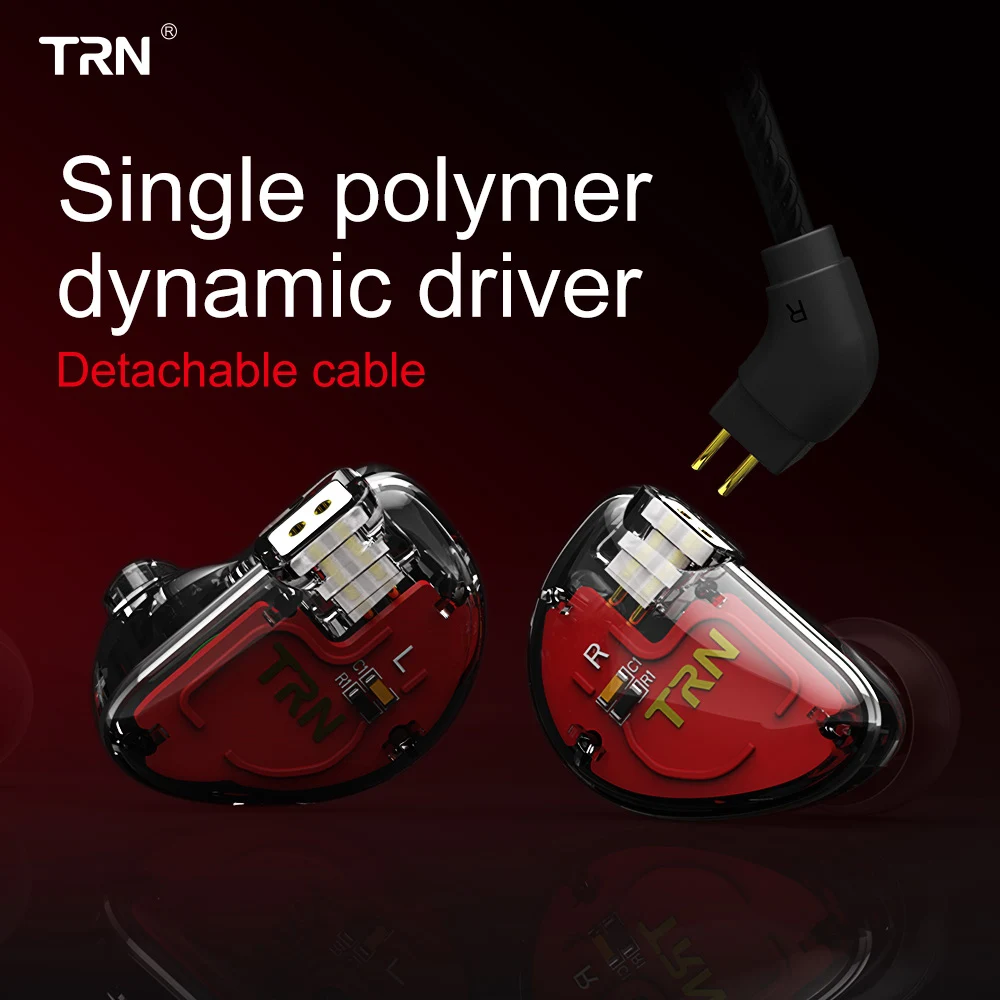 TRN V30 2BA 1DD тройной Драйвер Гибридный IEM hifi-вкладыши наушники с 2 Pin 0 75 мм Съемный
