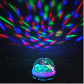1X 10X Led RGB мини сценический светильник E27 Магическая хрустальная лампа шар 3 Вт 9