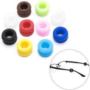 Мягкие силиконовые круглые замки для ушей, крючки, противоскользящие спортивные аксессуары для очков для взрослых и детей, фиксаторы для очков с наконечниками дужек