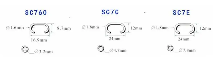 Wilin пневматические кольцо C ногтей Свинья Кольцо для ногтей для SC7E SC7C 15GA 3/" SC760B 16GA Воздушный пистолет высокое качество пневматический степлер для ногтей с Тип O круглый галстук в клетку