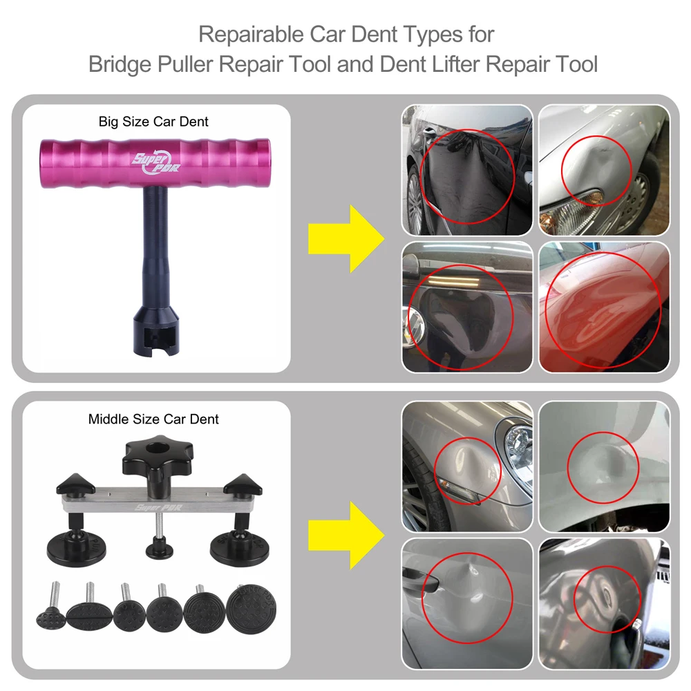 vender Ferramentas De Reparação Dent PDR Puxando Ponte Cola Pistola De Cola Conjunto De Ferramentas Extrator Paintless Dent Removal Tools Kit DIY Do Reparo Do Carro Ferramentas Manuais