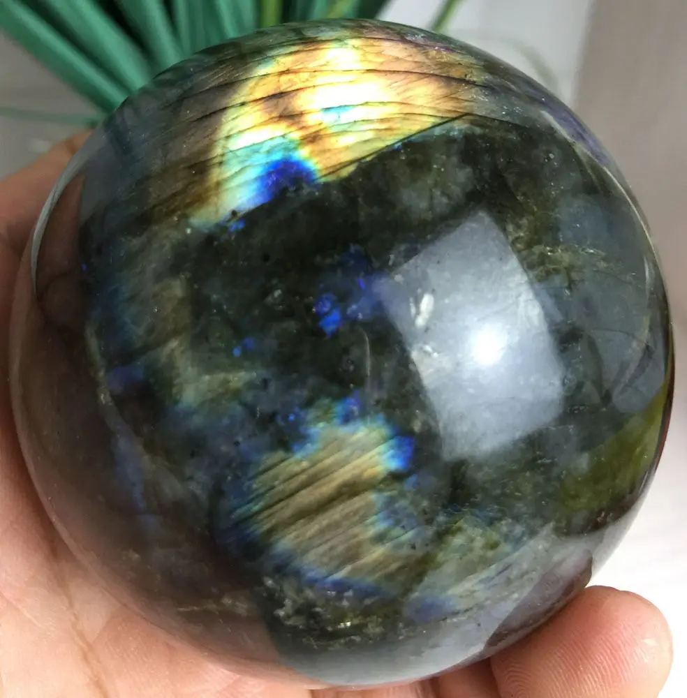 SCY Madagascar Природный лабрадорит кварц хрустальный шар|ball point|crystal wheelball necklace |