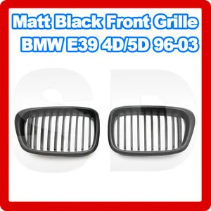 DASHFree shipping Front Grille for BMW E39 4D 5D 96 03 Touringsaloon 520 540 M5 535 523 528 Matt Black|grill bmw|grille grillgrill front |