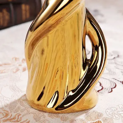 Блестящая фарфоровая парная скульптура украшение дома керамическая Свадебная