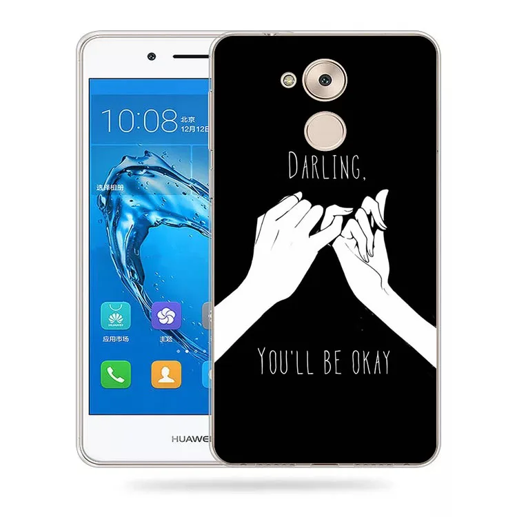 Huawei honor 6a чехол силиконовый черный граффити Живопись мягкий ТПУ задняя крышка для