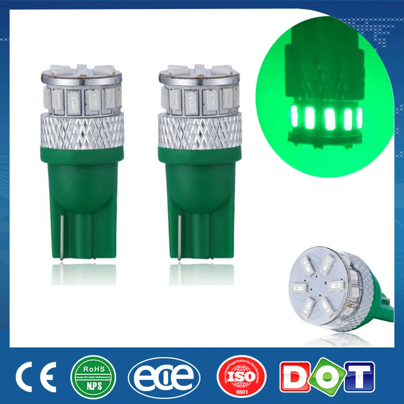 Keyecu 2 * супер яркий T10 18 SMD 3014 194 168 2825 W5W Освещение лампы синий/желтый/